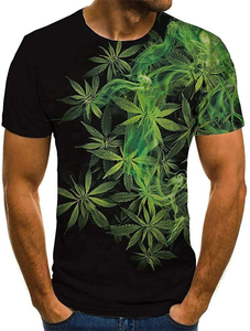 Camiseta de Verano para Hombre, Informal, 100% Poliéster, con Estampado por Sublimación, Diseño Moderno, Suministro del Fabricante OEM - Product Image 2