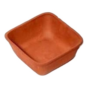 SwamiG Tradex Terracotta Square <b>Disposable</b> Bowl Eco-Friendly & Heat Resistant for Parties Made in India - Product Image 1