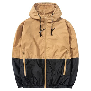Ultra-Light Breathable Plus Size <b>Men's</b> Gold/Black Hooded Windbreaker Waterproof <b>Jacket</b> Spring Knitted Outdoor Sports <b>Biking</b> - Product Image 1