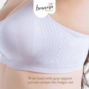 Bmama Premium Top Open Nursing Bra Wireless | Cooling Antibacterial Grip Support Maternity Breastfeeding Bra B–C Cup - Product Image 4