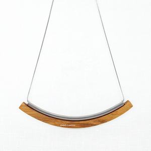 สร้อยคอโชคเกอร์ไม้ธรรมชาติขัดเงาสีน้ำตาลคลาสสิกน้ำหนักเบา ดีไซน์ทันสมัย รุ่นใหม่ล่าสุด ZAMZAM IMPEX ZZJ 1969 สำหรับงานศิลปะ - Product Image 1