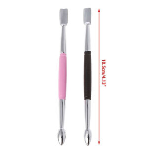 KAAMIR INSTRUMENTS Poussoir à cuticules professionnel en acier inoxydable résistant à la rouille, double extrémité, outil de manucure, prix compétitif - Product Image 6