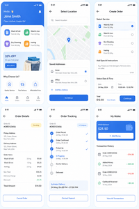 Aplicación móvil para la gestión de lavandería: Reserva servicios de lavandería, programar recogidas, rastrear pedidos, administrar pagos - Product Image 2