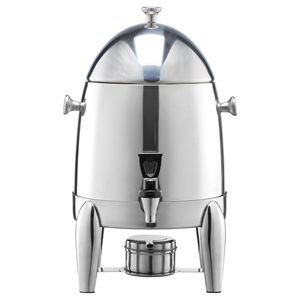Dispenser per Bevande in Acciaio Inox da 2,7 Galloni, Erogatore di Caffè e Tè Caldo/Freddo con Bruciatore ad Alcool e Refrigerazione a Ghiaccio - Product Image 1