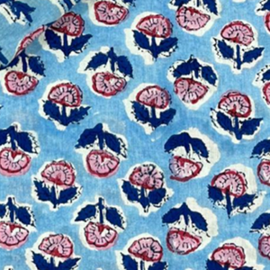 Textil Premium de Algodón 100% Puro Tejido a Mano con Estampado Floral de Jaipur, Lavable, para Camas, Mesas y Tapicería, Sostenible, Duradero y Suave - Product Image 2