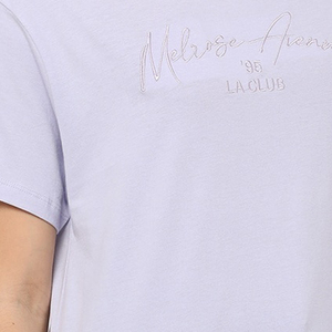 Camiseta Bordada para Mujer al por Mayor, Algodón Premium, Estilo Vintage, Moda Casual, Ropa Urbana, Camiseta de Verano - Product Image 2