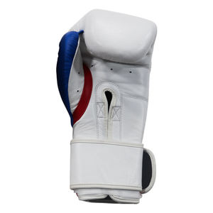 Gants de boxe d'entraînement en cuir véritable haut de gamme pour adultes 12oz 16oz avec poignées, fermeture auto-agrippante, support de poignet rembourré, pour sparring et usage intensif - Product Image 3