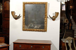 Cuerno Decorativo de Pared, Cuerno de Toro Vintage con Borde Plateado, Par de Cuernos de Búfalo Montados en Placa de Pared Vintage de la India - Product Image 3