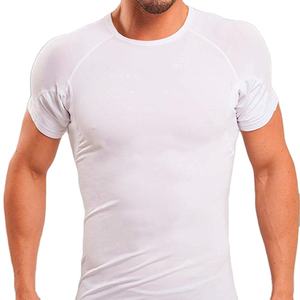 Camiseta de Poliéster Tejida Casual para Hombre, Corte Ajustado, Tallas Grandes, Antitranspirante, Transpirable, Ecológica, con Logotipo Frontal, Diseño en Blanco, OEM - Product Image 5