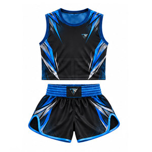 Uniforme de Boxeo Profesional de Primera Calidad, Ligero, Transpirable y Ecológico, en Poliéster/Satén, Duradero, con Opciones Personalizadas - Product Image 1