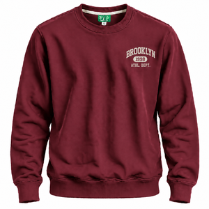 Winter O-Neck Regular Fit <b>Fleece</b> <b>Sweatshirt</b> with Digital Printing Polyester/Cotton Material - Product Image 1