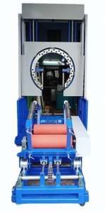 Máquina Automática Eléctrica para Enrollar Bobinas Verticales con Empaque de Plástico y Sistema de Anillo Ascendente/Descendente Accionado por Engranajes - Product Image 3