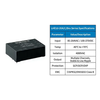 Alimentation électrique CC à double sortie Mornsun LHE10-20A05 ±5V 1A, alimentation 5V, 85-264VAC, 4000VAC, module DIP à isolation élevée