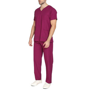 OEM Service High Quality Men Nurse Doctors <b>Scrub</b> <b>Sets</b> In Low MOQ Top Sale Breathable Hospital <b>Scrub</b> For Men - Product Image 3