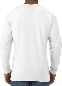 T-shirts à manches longues pour hommes en mélange de coton Dri-Power, évacuation de l'humidité, protection contre les odeurs, UPF 30+, tailles S-3x - Product Image 2