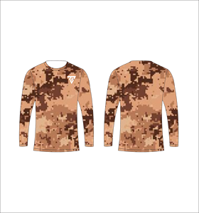 Men <b>Khaki</b> Desert Camouflage Long Sleeve T Shirt Sand Cream Abstract Pattern Crewneck Tee Casual Streetwear <b>Tops</b> Gym Training - Product Image 4