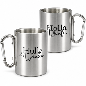 Mug de camping en acier inoxydable à double paroi avec poignée, incassable, pour le voyage en plein air, la randonnée et l'alpinisme, à bas prix - Product Image 1