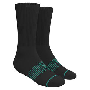 Calcetines Deportivos para Hombre, Negros, Antibacterianos, Transpirables, Cómodos, de Algodón, para Deporte, Negocios, Fiestas y Vestir - Product Image 1