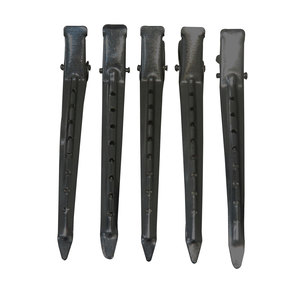 Pinzas de Pelo Profesionales Multiusos Tipo Pico de Pato, Pinzas de Aligátor para Peinar y Posicionar, Pinzas Metálicas de Seccionamiento para Salón con Orificio - Product Image 2