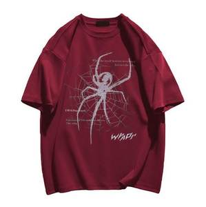 Camisetas de Manga Corta para Hombre, Unisex, 100% Algodón, Estilo Urbano, Holgadas, Vintage, con Estampado Digital Gráfico, Transpirables - Product Image 4