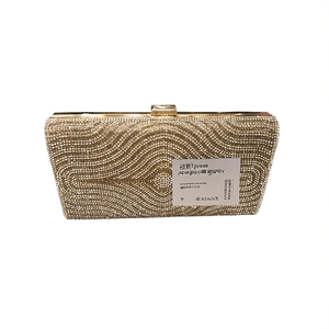 Handcrafted Indian Luxury Casual Daily Fashion Accessory Colorful Glass <b>Beaded</b> Baguette Handle Bag Durable <b>Crystal</b> Art Accessory - Product Image 2