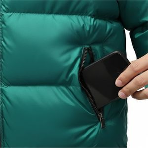 Blouson matelassé unisexe personnalisé par le fabricant, avec logo frontal, coupe-vent vintage, design rembourré à bulles, broderie OEM - Product Image 6