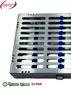 Casete de Esterilización Surtechs Deep 10 para Instrumentos, Bandeja de Acero Inoxidable para Autoclave, Instrumentos Quirúrgicos Dentales - Product Image 2