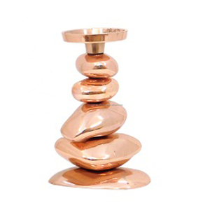 Metal Stone Design Pillar Holder Decorative Metal <b>Candelabra</b> for Home Decorative Wedding and Party Decoration - Product Image 5