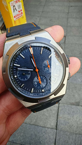 Reloj de Hombre Mecánico Automático con Cronógrafo Deportivo y de Negocios, Correa de Lona, Esfera Azul Lujosa, Artesanía Heredada - Product Image 2