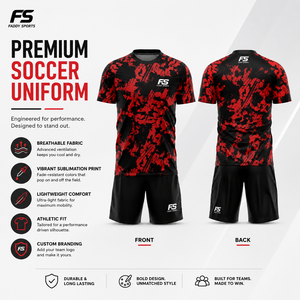 Ensemble de maillots de football sublimés personnalisés pour hommes, tenues de football respirantes, vêtements d'entraînement, vêtements de sport à séchage rapide, uniformes de football - Product Image 5