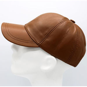 Gorra de Cuero Personalizada con Logotipo para Hombre, Estilo Vintage, Ajustable, de Cuero Genuino, Gorra de Béisbol, Gorra de Moda para Motociclistas - Product Image 6