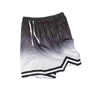 Men's Gradient Color <b>Board</b> Shorts With Drawstring Waist Quick Dry Satin Fabric Casual Sport Style Short Shorts - Product Image 4