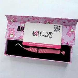 GETUP BROSONS IMPEX แหนบคุณภาพสูง รุ่น Dolphin สีชมพูเคลือบผงสีเงิน ปลายแหลม 10 มม. ผิวเรียบ ป้องกันไฟฟ้าสถิตย์ จับถนัดมือ - Product Image 5