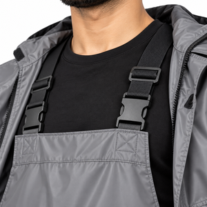 Traje Impermeable Profesional para Hombre, 2 Piezas, Chaqueta con Capucha y Pantalones, Ropa de Trabajo para Motocicleta, Color Personalizado, Proveedor OEM ODM - Product Image 4