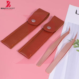 Pince à épiler antidérapante à pointe en fibre de précision, design ergonomique pour extensions de cils et application de maquillage, pince à greffe - Product Image 6