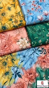 Premium Digital Printed Polyester Fabric Manufacturer Soft Fashion Textile for Apparel Garments and Designer Wear - Product Image 2