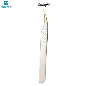 Pointed Stainless Steel Eyelash Extension Tweezers Set With Non-Slip Handle Precision Volume Isolation Lash Extension Tweezers - Product Image 2