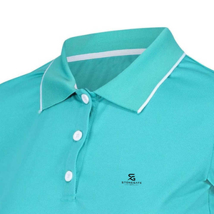 <b>Women</b> Casual <b>Polo</b> <b>Top</b> Cotton Solid Pattern Short Sleeve Knitted Breathable Shirt Button Up Summer Wear 2026 - Product Image 5