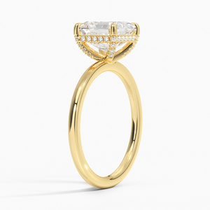 Classic <b>Thin</b> Band Asscher Moissanite Diamond Dainty Everyday Wear Loving Couple S925 Silver Promise <b>Ring</b> - Product Image 2