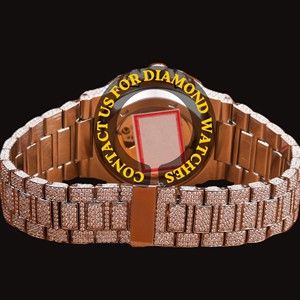 Reloj de Cuarzo de Lujo para Hombre con Esfera Azul Cielo, Caja Cuadrada, Oro Blanco, Estilo Hip Hop, con Diamantes Moissanite, Precio al por Mayor - Product Image 2