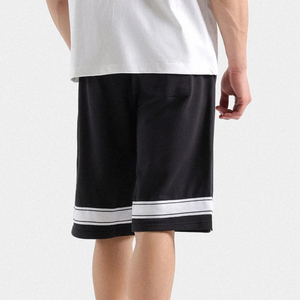 Short cargo homme en toile délavée respirante et écologique, taille mi-haute à cordon de serrage, coupe ample, design multi-poches longues, style streetwear - Product Image 6