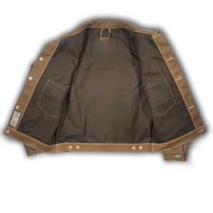 Veste Safari en Toile de Coton Denim pour Homme - Hiver, Imperméable, Coupe-Vent, Réversible, Style Urbain Écologique - Product Image 3