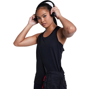 <b>Women's</b> Solid Color Crew Neck <b>Tank</b> <b>Top</b> High Quality Eco-Friendly Quick Dry Breathable Knitted <b>Wool</b> Sleeveless <b>Top</b> Customizable - Product Image 1