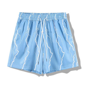 Premium Men's Basketball Shorts Team Clothing Knitted 100% Cotton Solid Casual Mid Breathable Fabric Quick Dry OEM Service - Product Image 1
