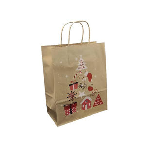 Bolsas de Regalo con Diseño de Copos de Nieve Navideños, Materiales Reciclados Ecológicos, Estampado de Reno, Asas con Cordón, para Ropa y Zapatos, Venta al Por Mayor - Product Image 4