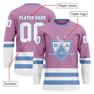 Jersey de Hockey sobre Hielo Personalizado, Transpirable, con Logotipo del Equipo Bordado, Impresión por Sublimación, Venta al Por Mayor OEM 2026 - Product Image 2