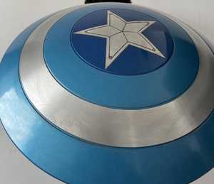 Combo de escudo y martillo del Capitán |   Réplica de Metal Azul, Accesorio de Cosplay |   24 Pulgadas - Product Image 5