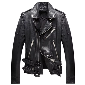 Vestes en cuir d'agneau véritable de haute qualité pour femmes, style motard, coupe ajustée, faciles à porter - Product Image 6