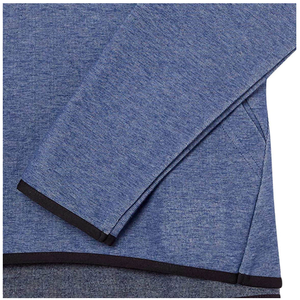 Sudadera con Capucha Personalizada para Hombre, 100% Algodón, Azul Claro, Manga Larga, Tejido de Punto, Corte Regular, Color Sólido, Transpirable - Product Image 5