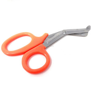 Tijeras de Trauma EMT Profesionales con Mango Naranja, Acero Inoxidable Premium, Tijeras Médicas Manuales de Alta Resistencia, Certificación CE ISO, OEM ODM - Product Image 1